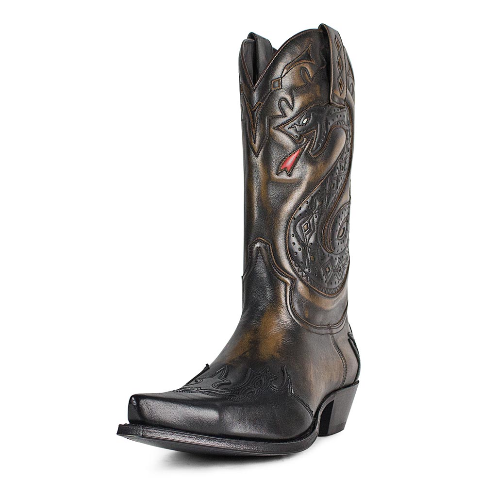 sendra-boots-3379-cuervo-natur-antic-jacinto-cowboystiefel-herren image 2