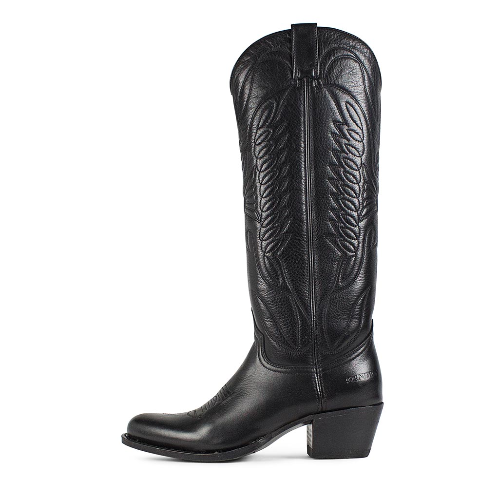 sendra-boots-s0043-8840-debora-cowboy-stiefel-negro-mit-superhohem-schaft image 1