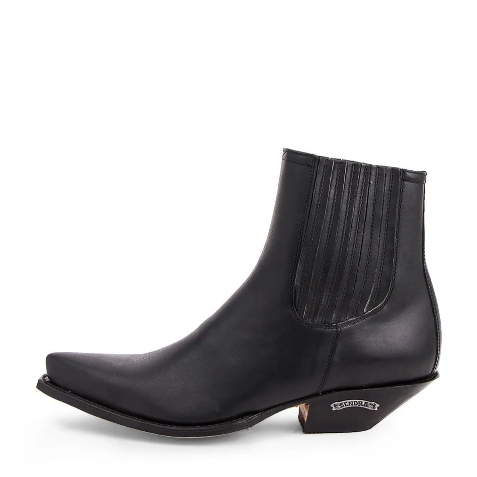 sendra-boots-1692-cuervo-pull-oil-negro-chelsea-stiefel-schwarz image 1