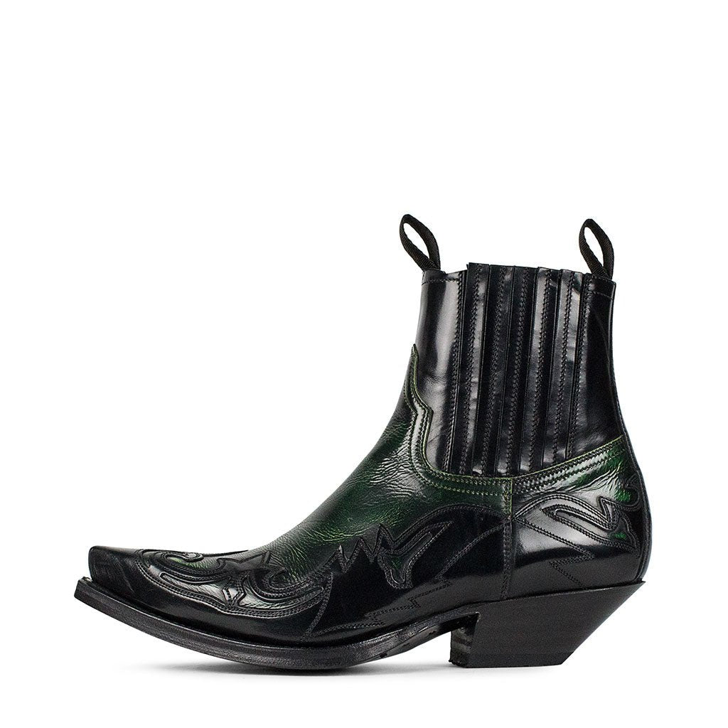 sendra-boots-16414-cuervo-florentic-negro-denver-verde-cowboystiefel image 1