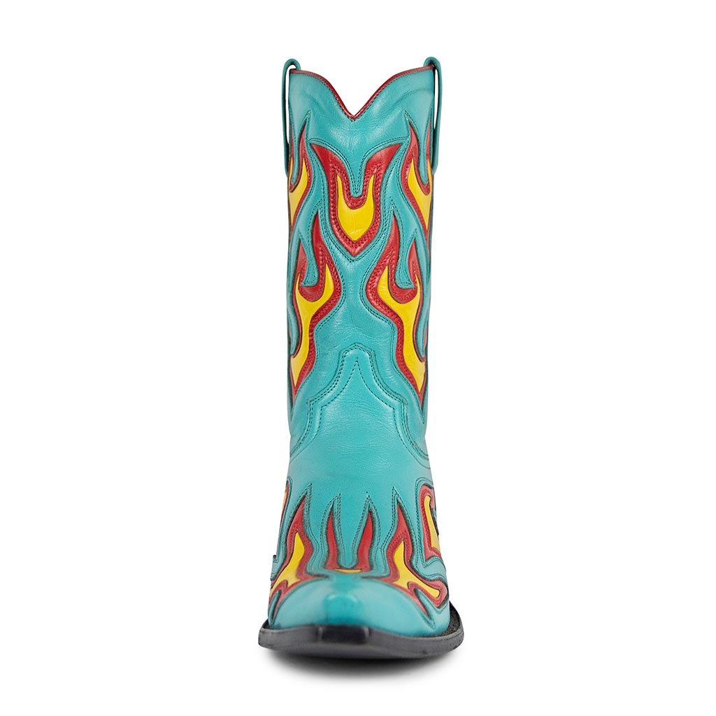 sendra-boots-6149-judy-nappa-turquesa-cowboy-boots-mit-flammen-design image 3