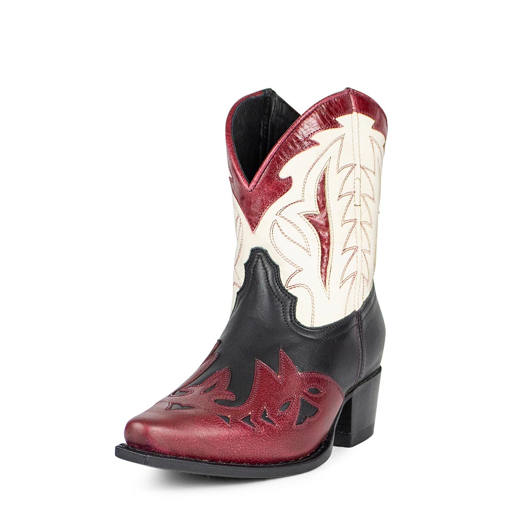 sendra-boots-17159-gene-western-bot-n-salvaje-negro-raspado-marfil-damen image 2