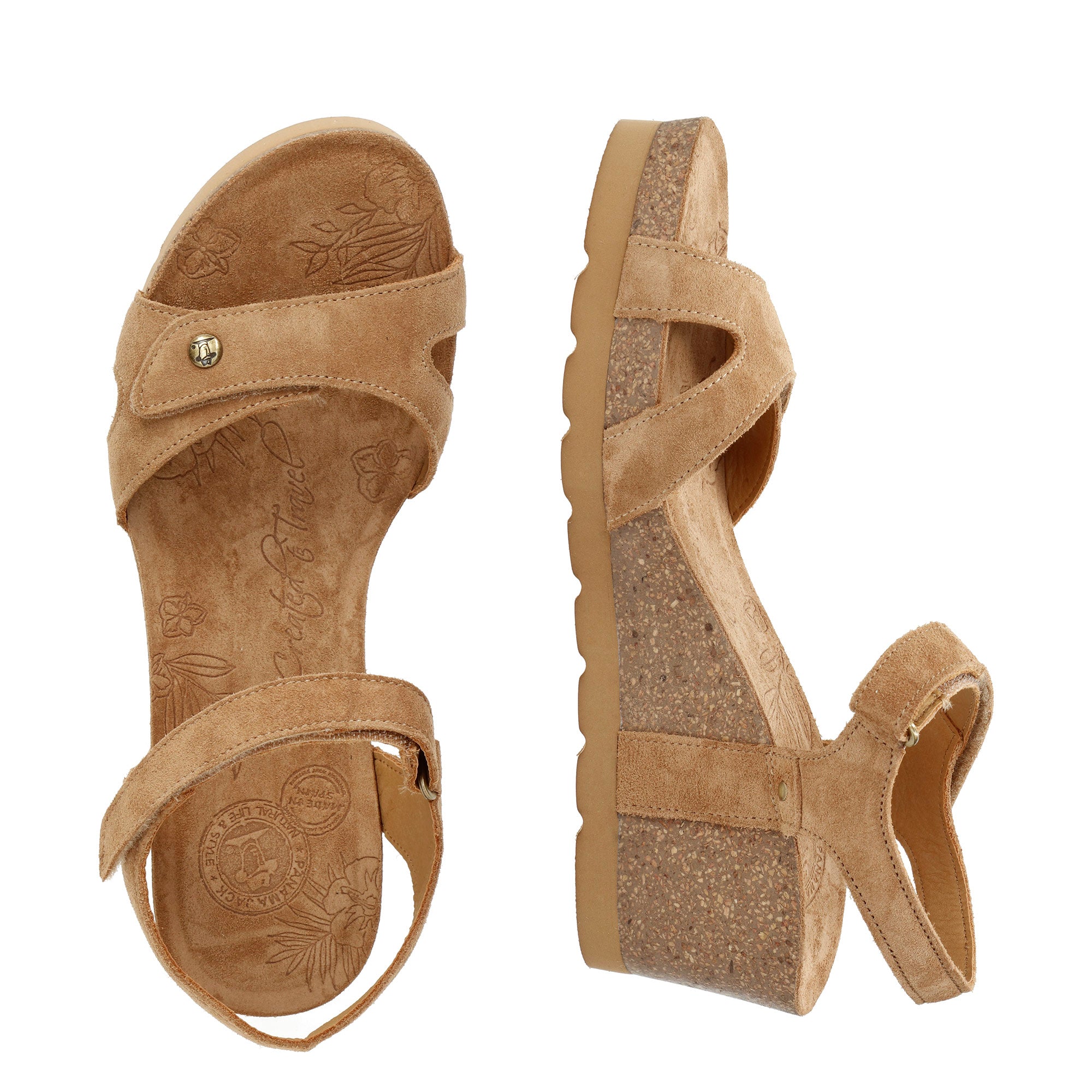 panama-jack-julia-b74-damen-keilsandalette-velour-cuero-camel image 4