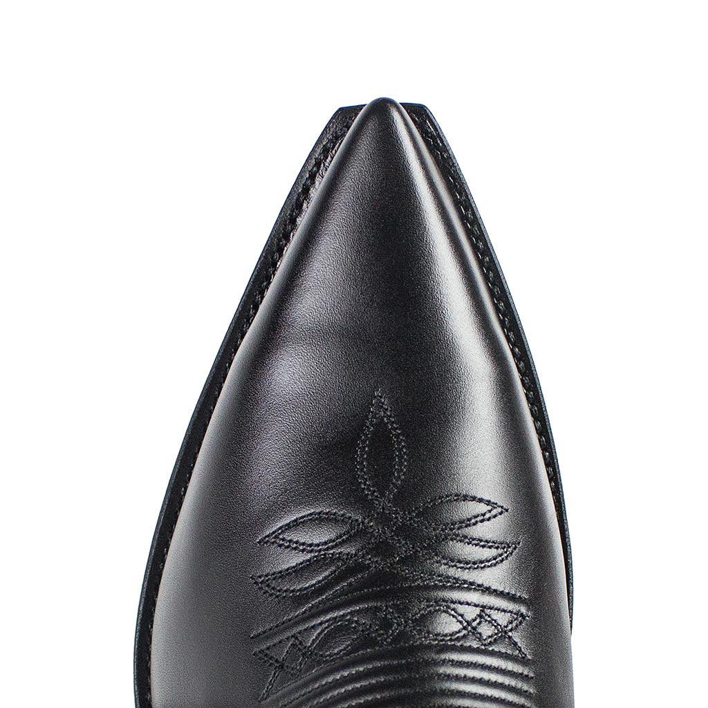 sendra-boots-5071-cuervo-cowboy-stiefel-nappa-schwarz-braun image 5