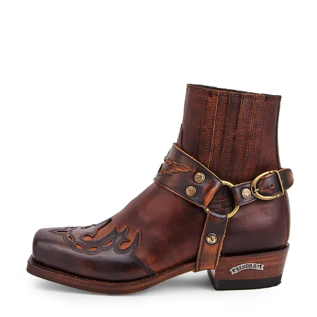 sendra-boots-7811-blues-britnes-unisex-biker-boots-braun image 1