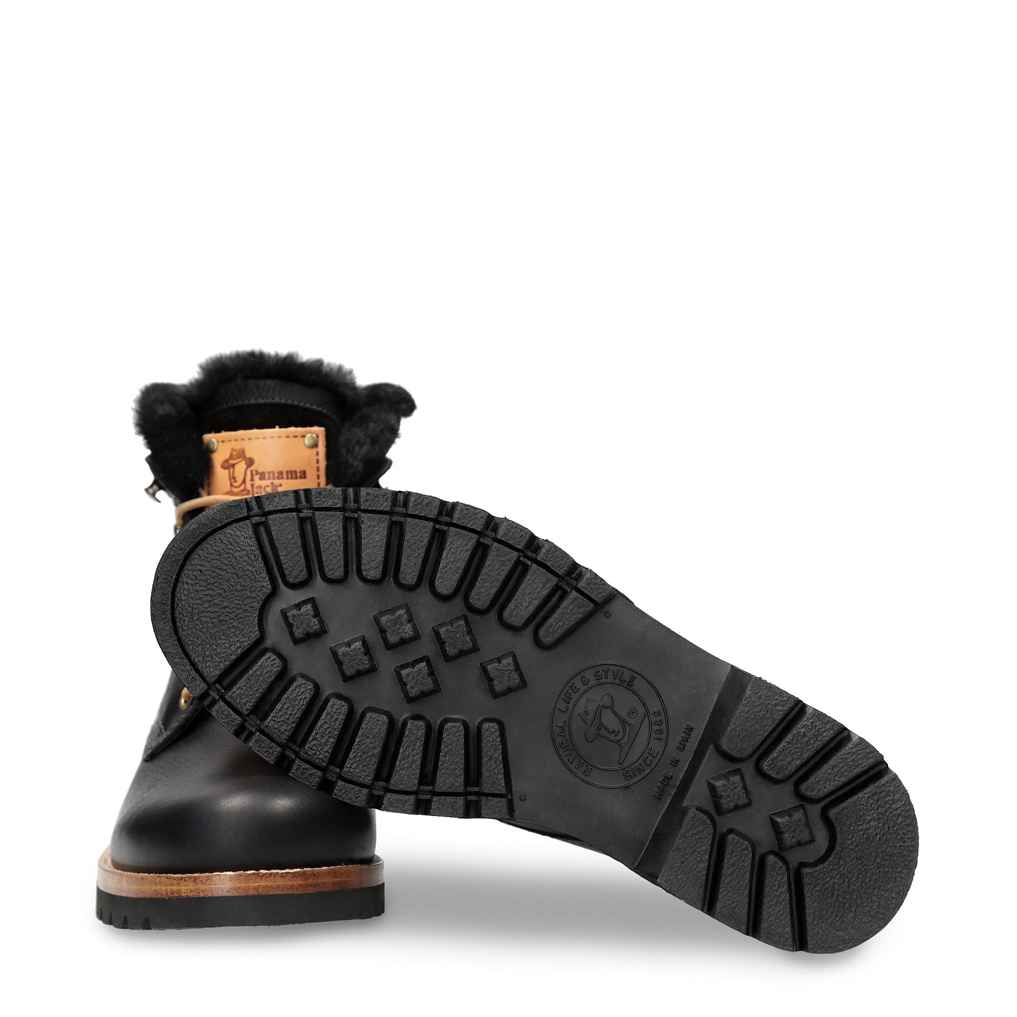 panama-jack-p03-aviator-igloo-c18-herrenboot-napa-grass-schwarz-lammfell image 5