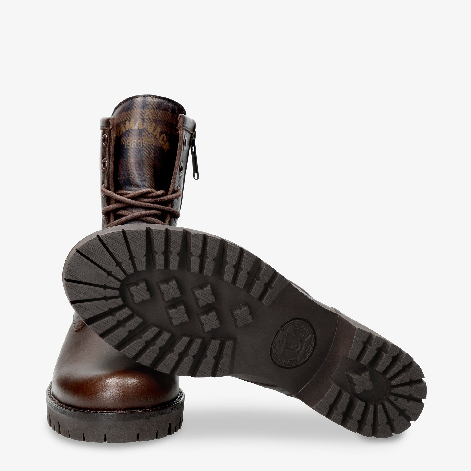 panama-jack-padma-plaid-b1-damenstiefelette-napa-marron-absatz image 5