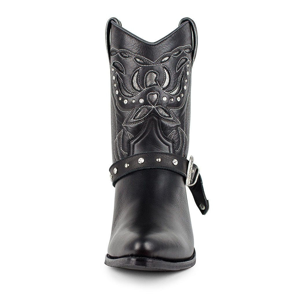sendra-boots-15260-lia-salvaje-schwarz-polveroso-damen-cowboy-boot-mit-5-cm-absa image 4