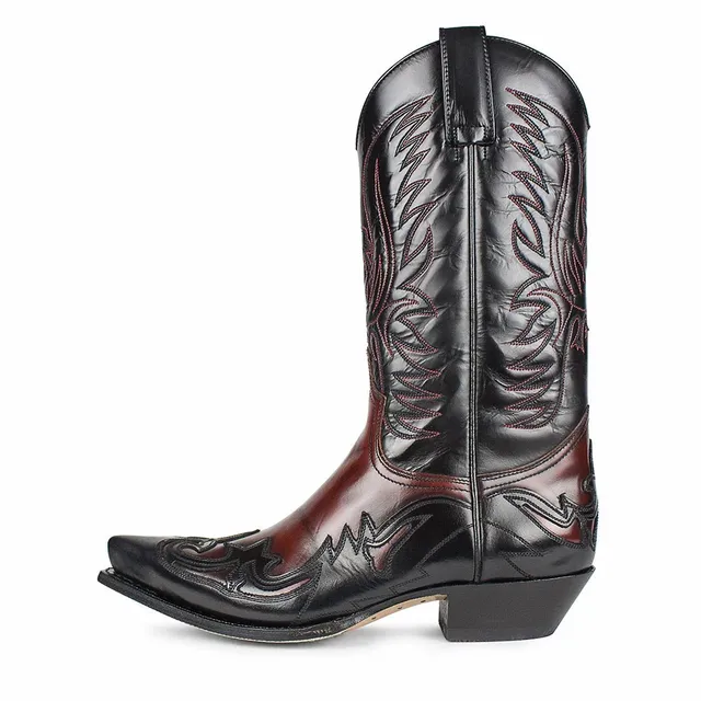 sendra-boots-3241-cuervo-rojo-negro-westernstiefel image 1