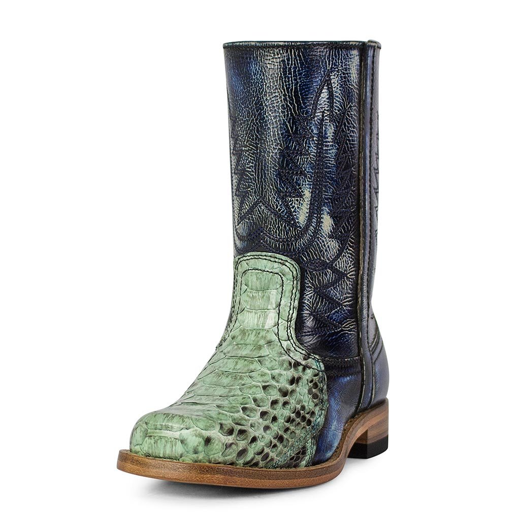 sendra-boots-5873n-kinder-cowboystiefel-blau-python-denver image 2