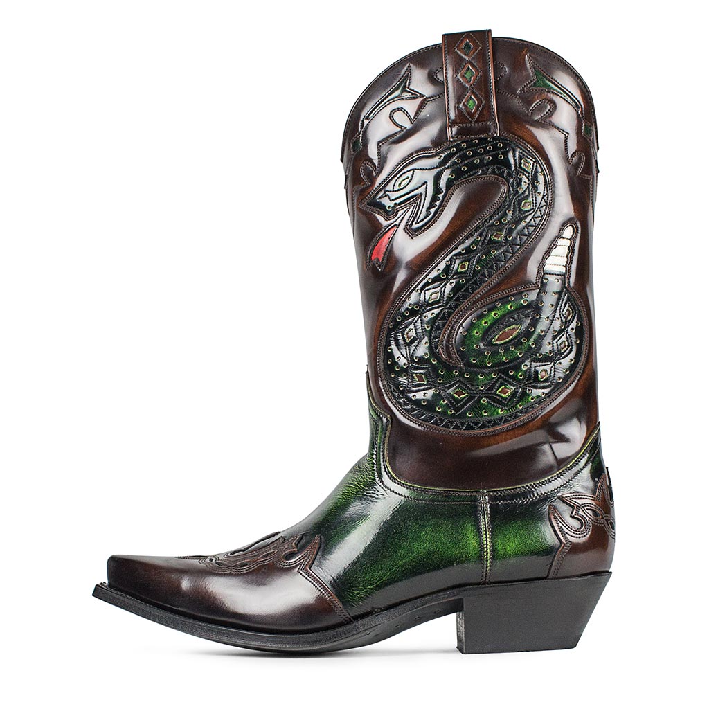 sendra-boots-3379-cuervo-denver-verde-flora-libano-cowboy-herren image 1