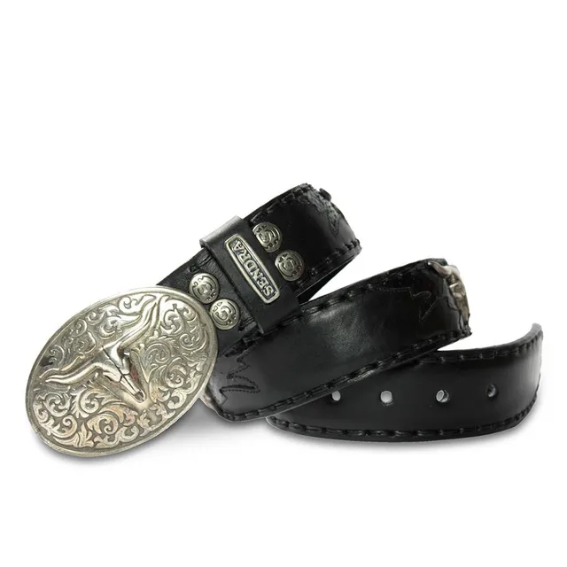 sendra-boots-512-g-rtel-leder-python-schwarz-4-cm image 1