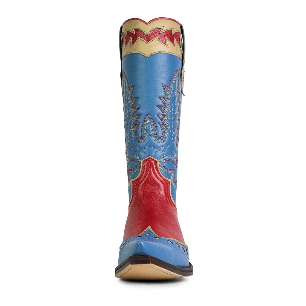 sendra-boots-18309-cuervo-jupiter-rojo-salvaje-bluete-cowboy-boots image 3