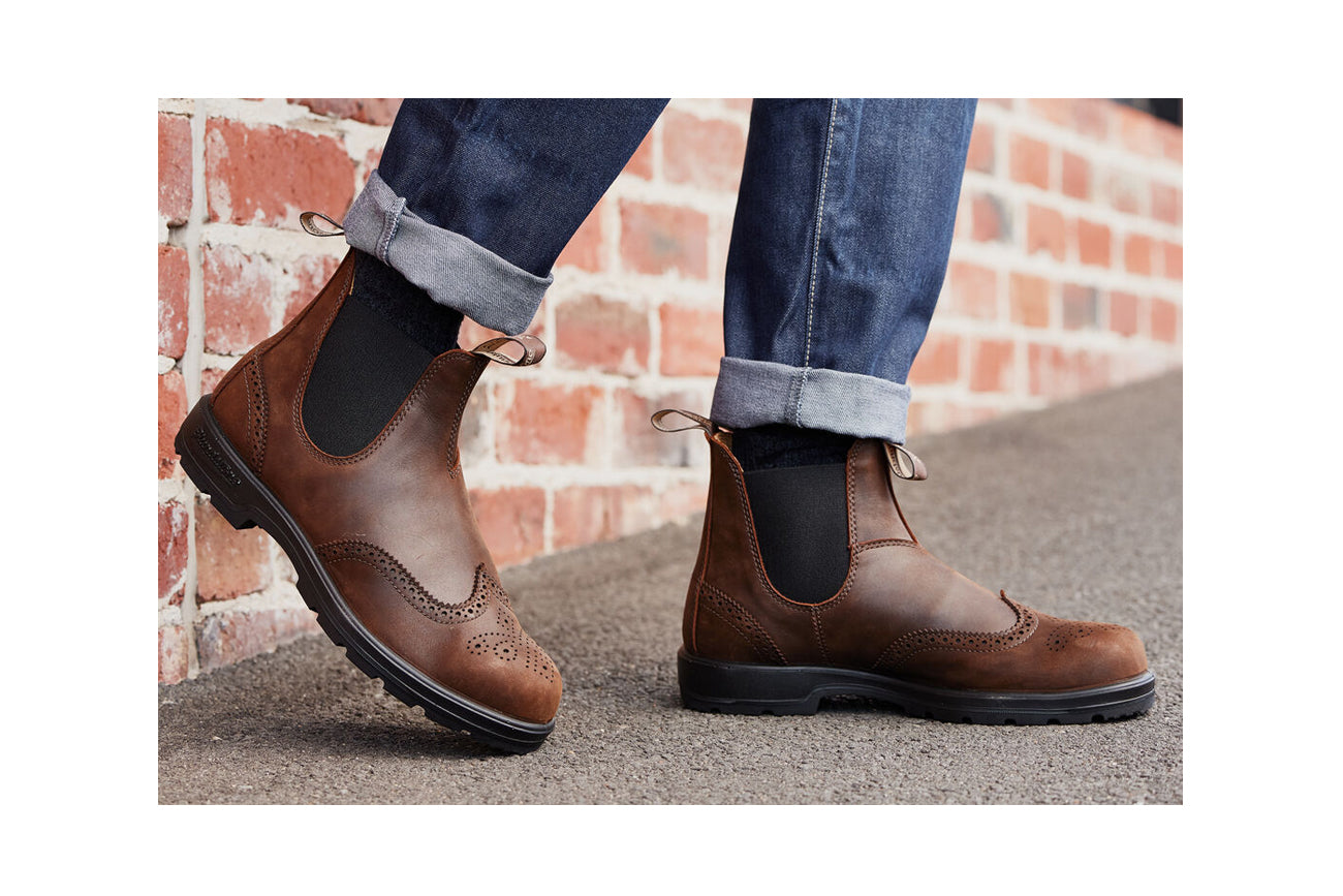 blundstone-2444-brogued-antique-brown-classic-chelsea-nubuk image 3