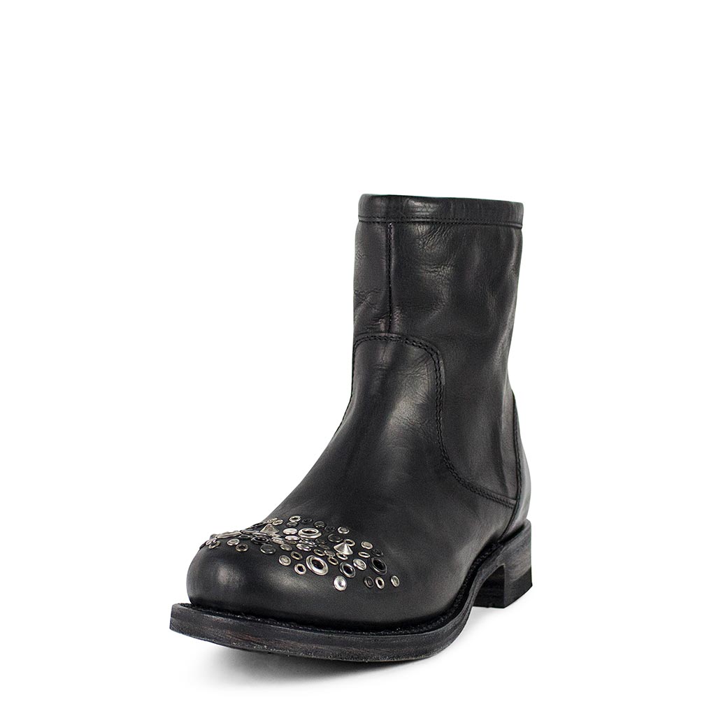 sendra-boots-s0016-biker-stiefelette-damen-schwarz image 2