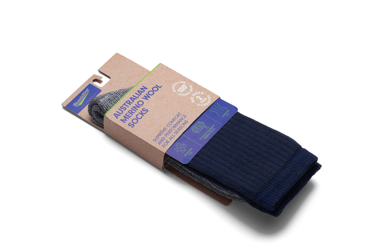blundstone-socken-navy-merinowolle image 2