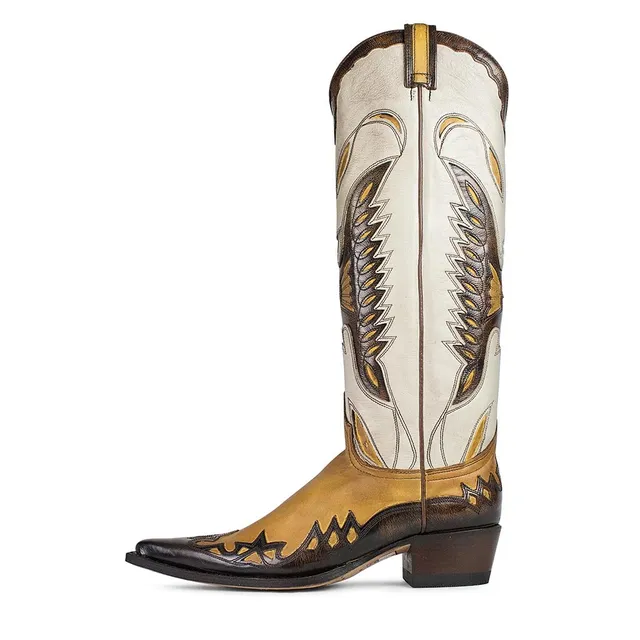 sendra-boots-s0066-5531-mostaza-cowboystiefel-wei-senf-braun image 1