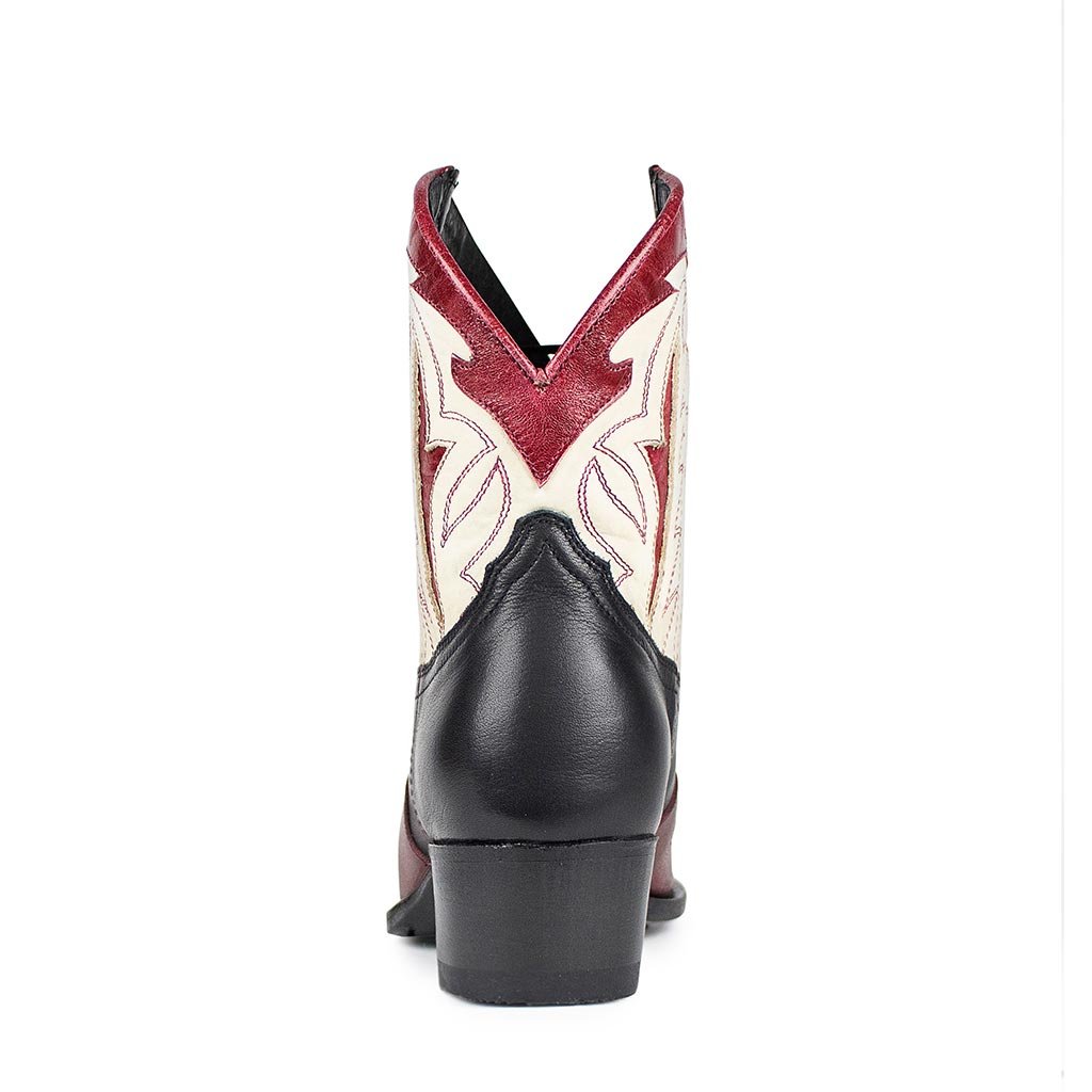 sendra-boots-17159-gene-western-bot-n-salvaje-negro-raspado-marfil-damen image 4