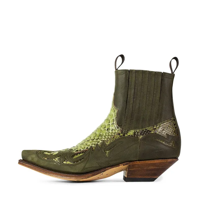 sendra-boots-4660p-cuervo-exotik-stiefel-piton-kaki image 1