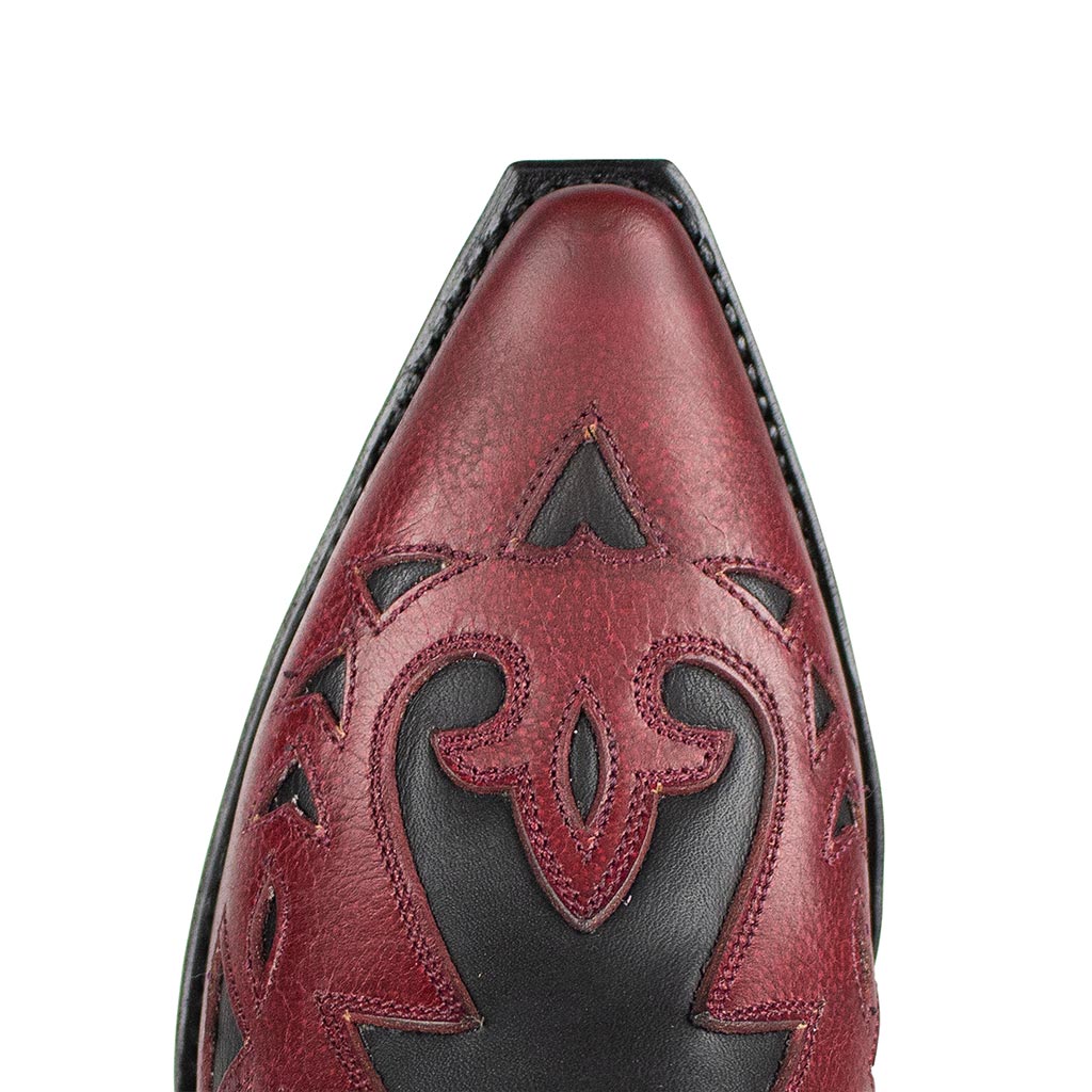 sendra-boots-17159-gene-western-bot-n-salvaje-negro-raspado-marfil-damen image 5