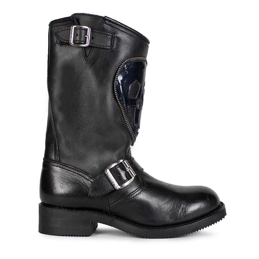 sendra-boots-r3165-carol-negro-schwarze-leder-stiefel image 1