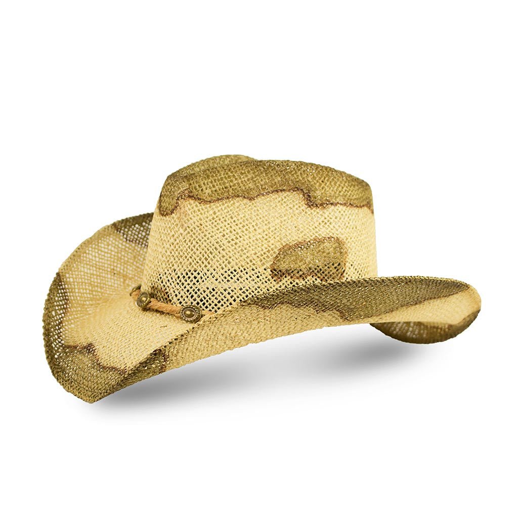 sendra-boots-indiana-camuflaje-cowboy-hut-aus-rafia-stroh image 1