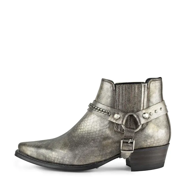 sendra-boots-14642-jaen-prince-431-damen-stiefelette-silber-gold image 1