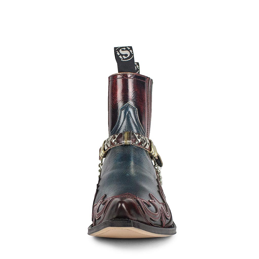 sendra-boots-4660-cuervo-cowboy-botin-rot-blau-hurrican image 3