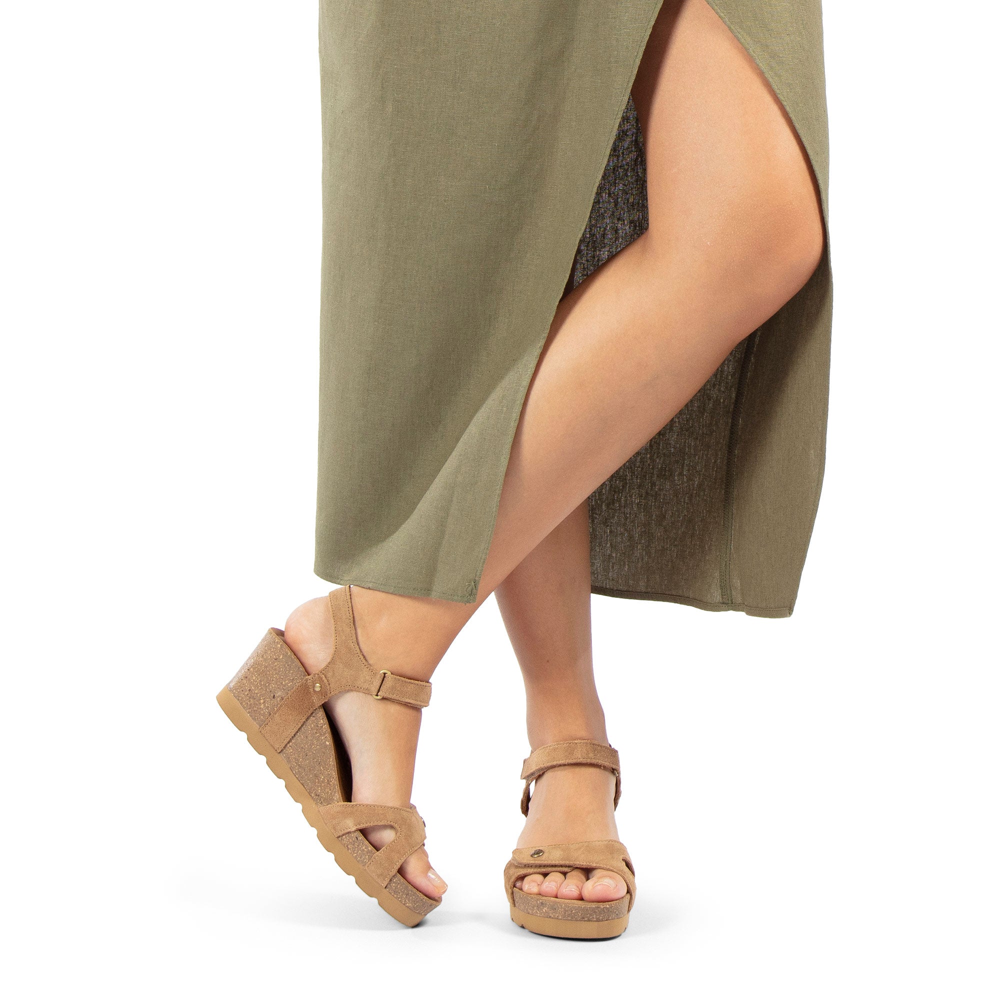 panama-jack-julia-b74-damen-keilsandalette-velour-cuero-camel image 2
