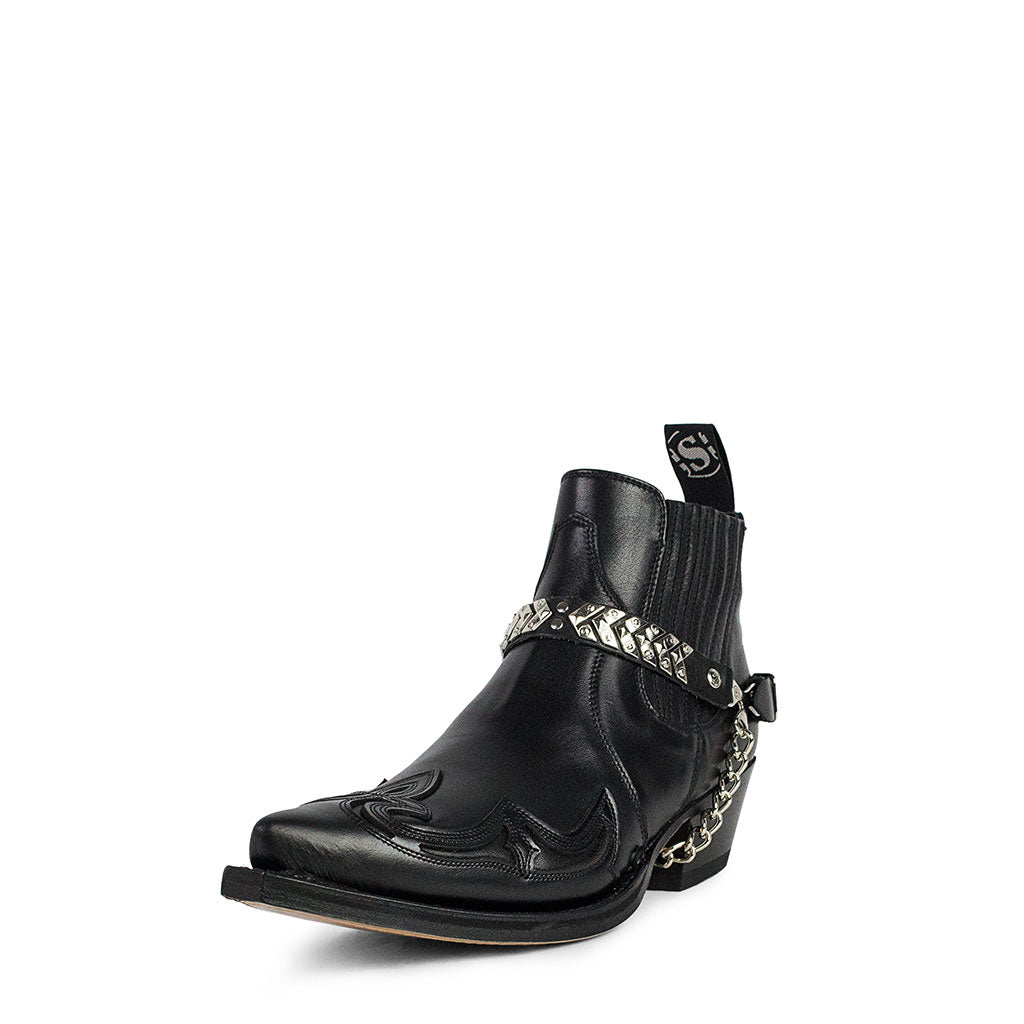 sendra-8024-cuervo-herren-cowboy-stiefelette-schwarz image 4