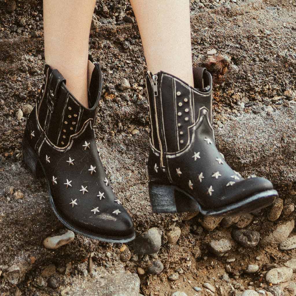 sendra-boots-10600-sara-raspado-negro-damen-cowboy-boot-mit-4-5-cm-absatz-und-go image 8