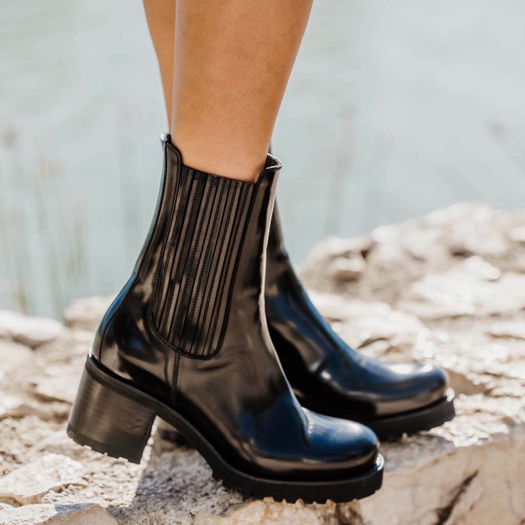 sendra-boots-16922-sasa-antic-negro-damen-chelsea-bootie-schwarz-4-5-cm image 3