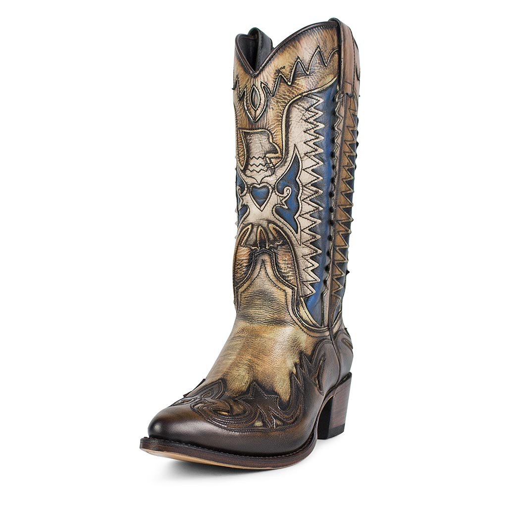 sendra-boots-3840-lia-cowboystiefel-denver-canela-lavado image 2