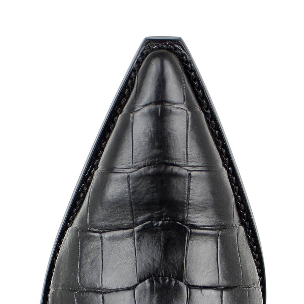 sendra-boots-texas-cocodrilo-belly-negro-exotic-stiefel image 4