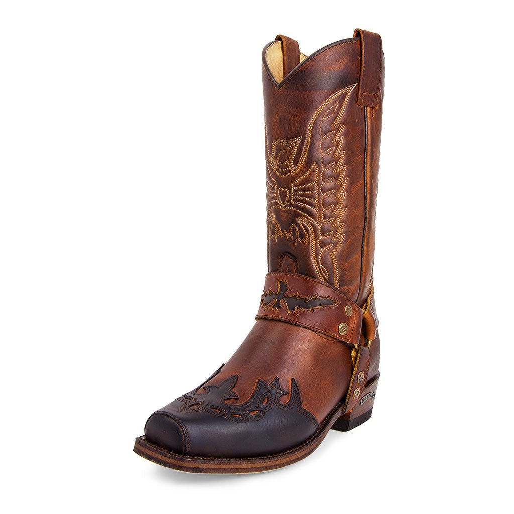 sendra-boots-7862-seta-sprinter-chocolate-evolution-tang-biker-cowboystiefel image 2