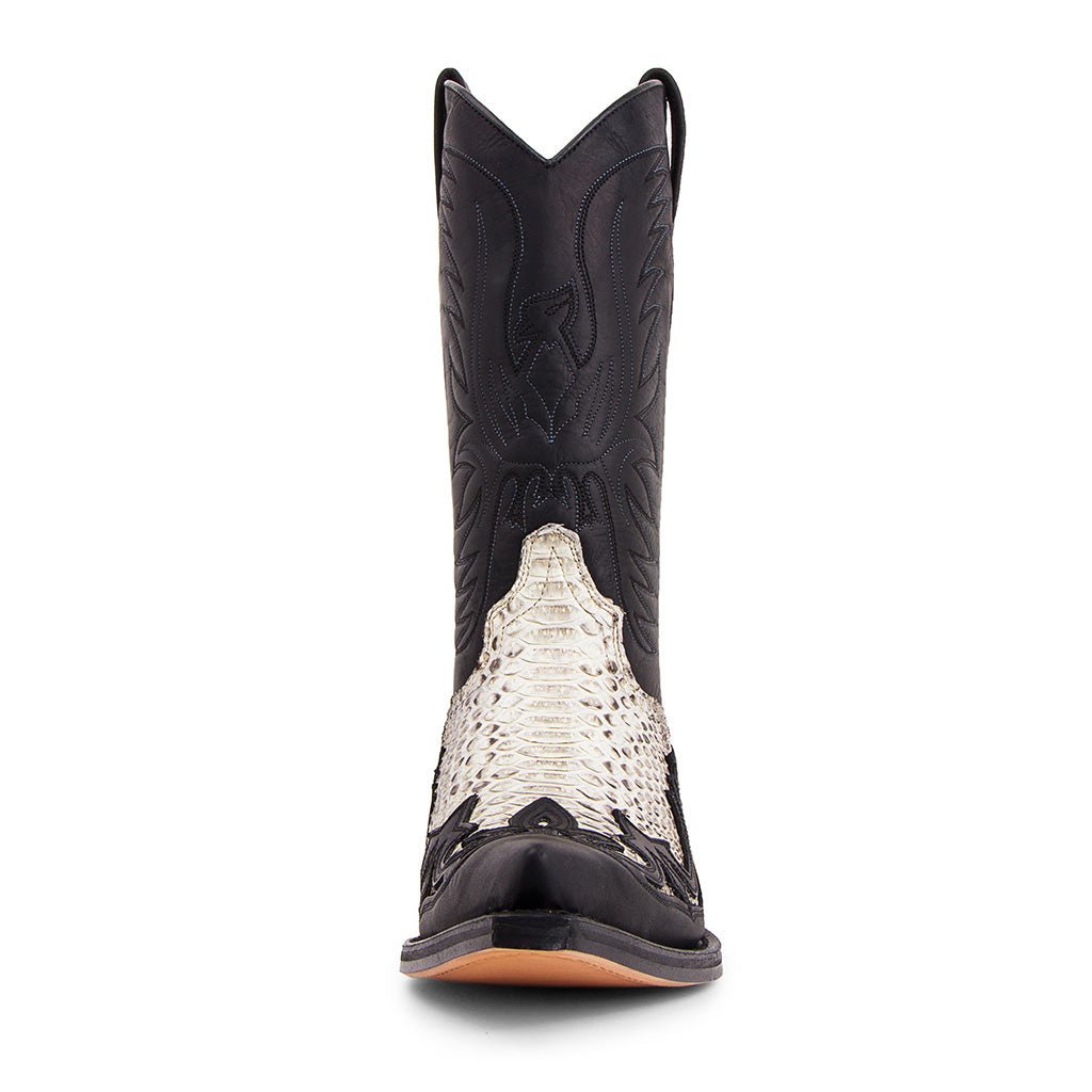 sendra-3241-cuervo-sprinter-negro-pit-n-barriga-natural-exotic-cowboystiefel image 3