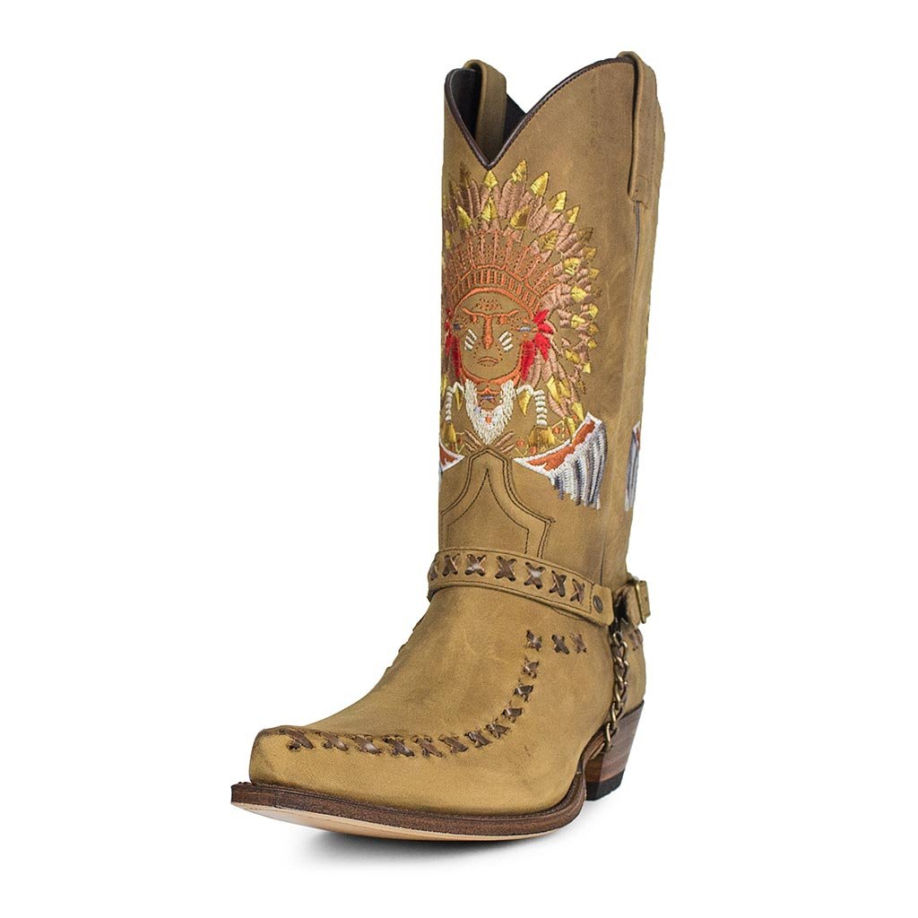 sendra-boots-17015-cuervo-western-stiefel-floter-tang-indianer image 2