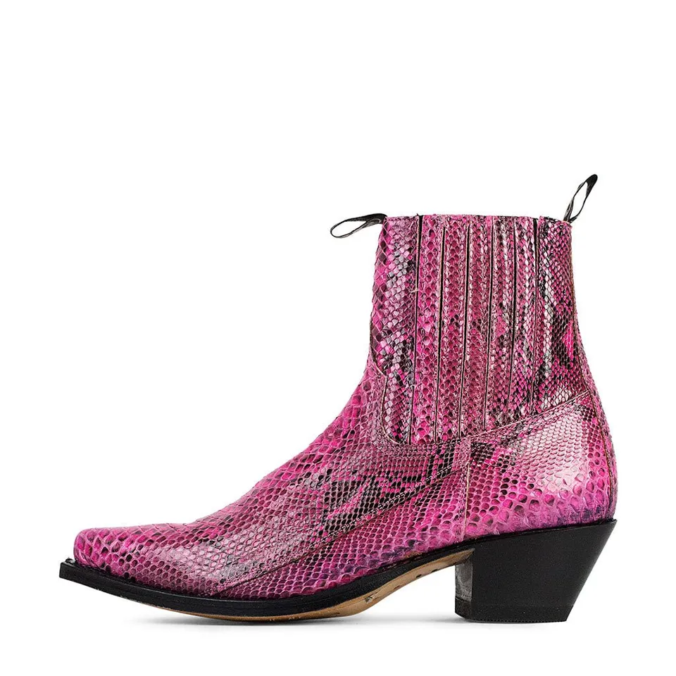 sendra-boots-4375-pico-piton-exotic-stiefel-fuchsia-python-damen image 1