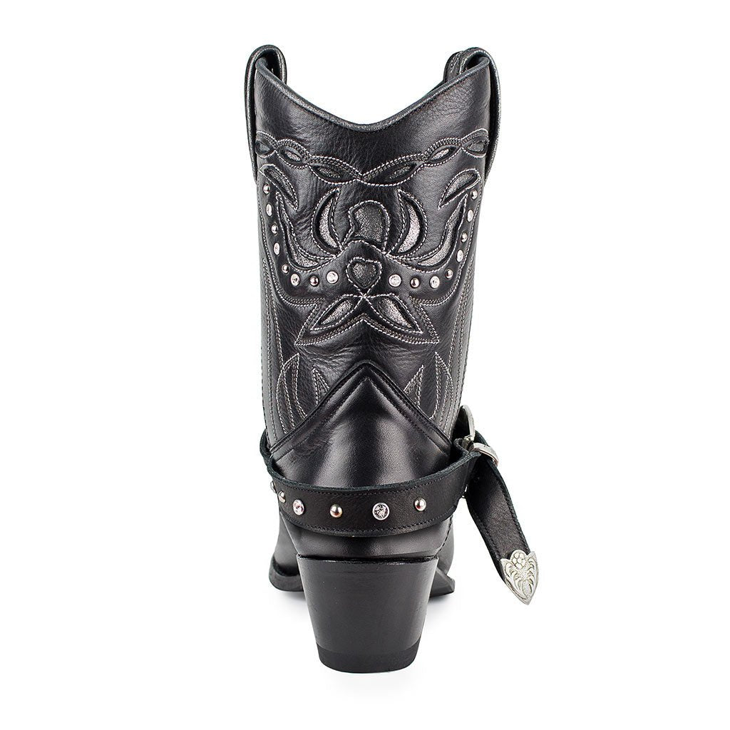 sendra-boots-15260-lia-salvaje-schwarz-polveroso-damen-cowboy-boot-mit-5-cm-absa image 5