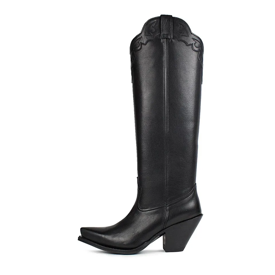 sendra-boots-17900-gorca-salvaje-negro-damen-cowboystiefel-extrahoch image 1
