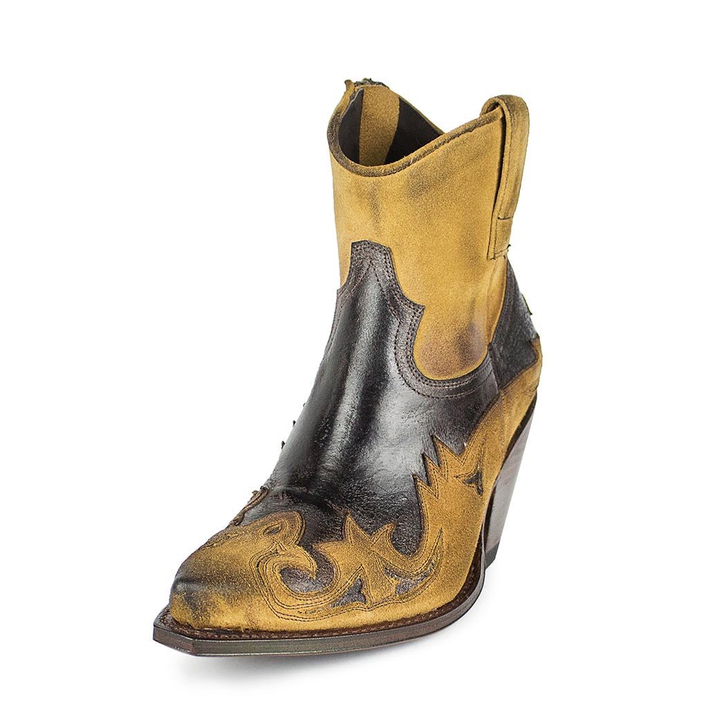 sendra-boots-16695-gorca-serraje-barbados-stiefeletten-gelb-braun image 2
