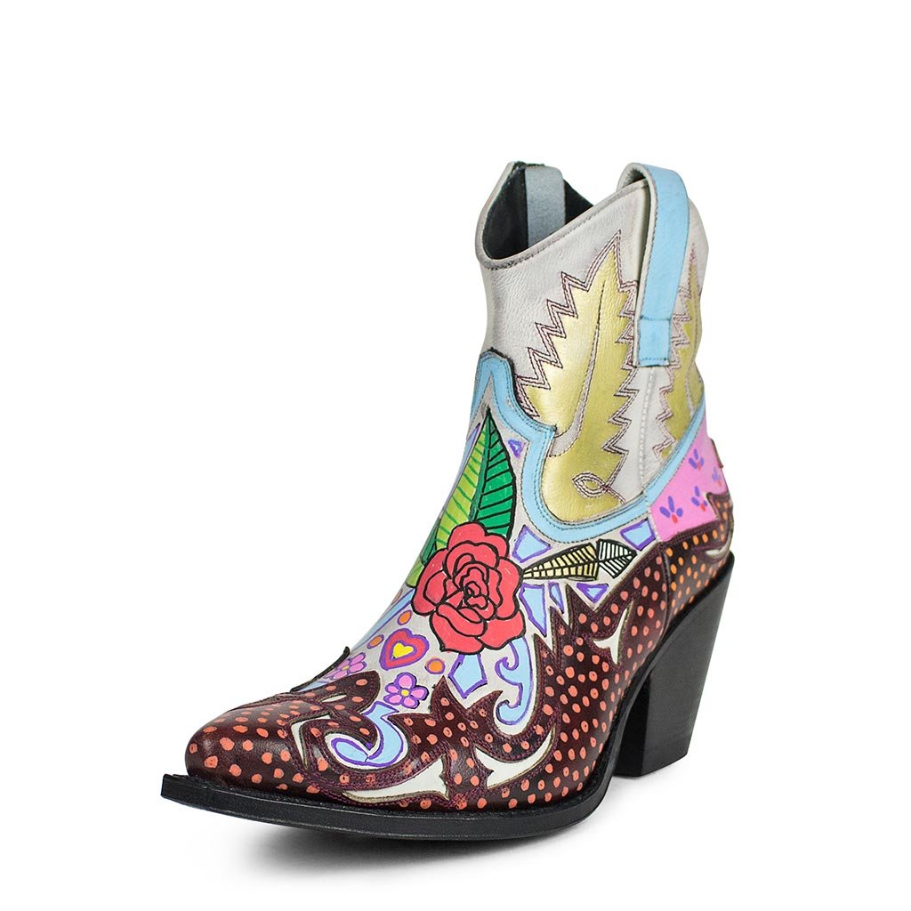 sendra-boots-wakamole-rose-handbemalte-goodyear-cowboystiefel image 2