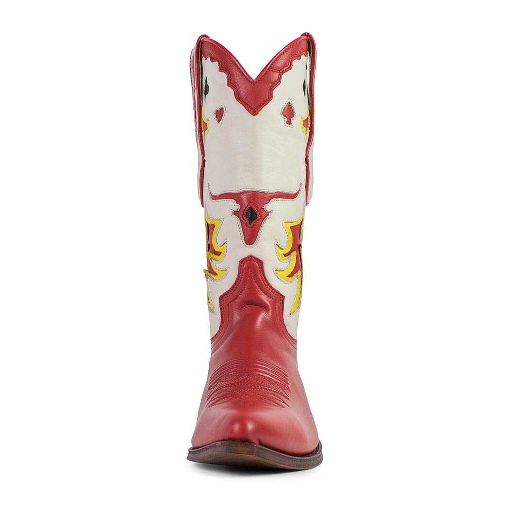 sendra-boots-18389-lia-salvaje-fragola-avorio-damen-cowboystiefel image 3