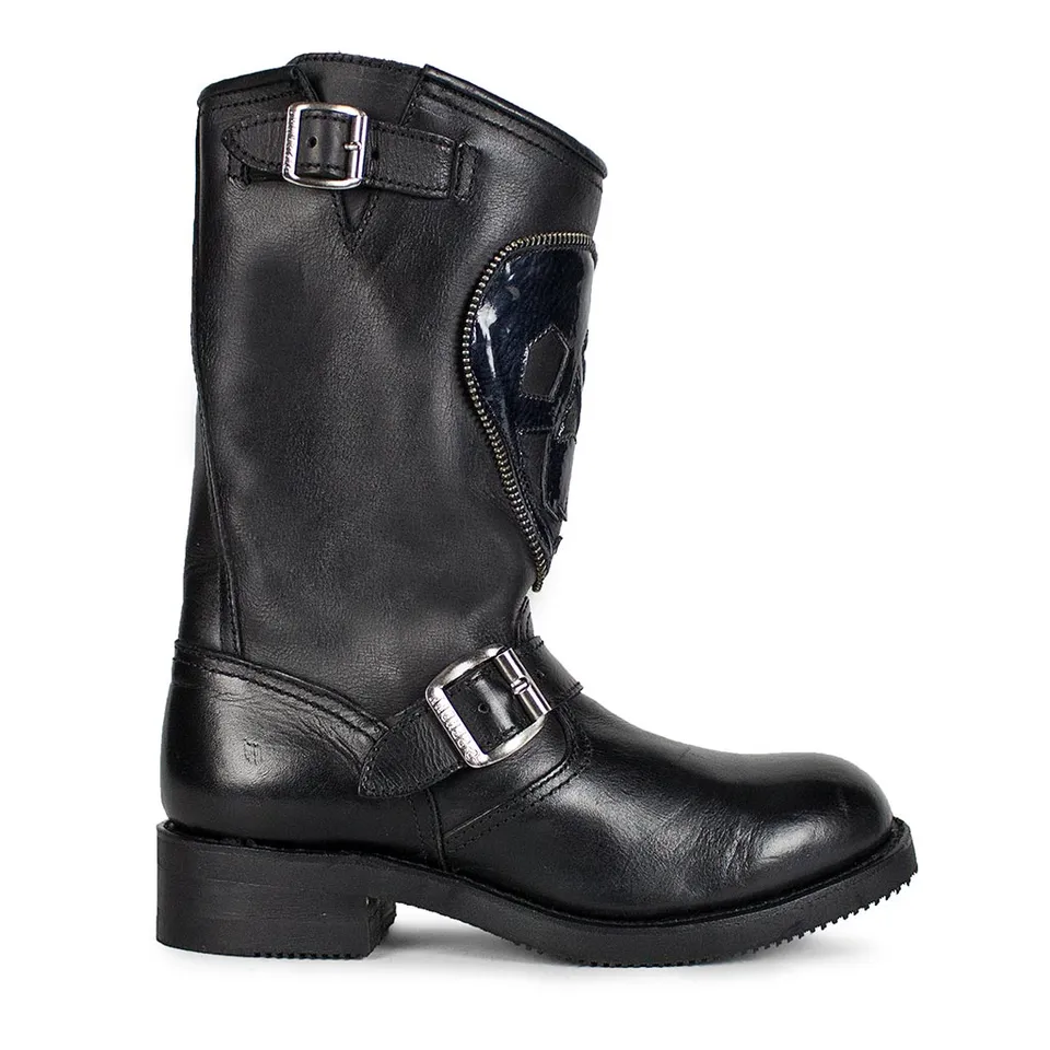 sendra-boots-r3165-carol-negro-schwarze-leder-stiefel image 1