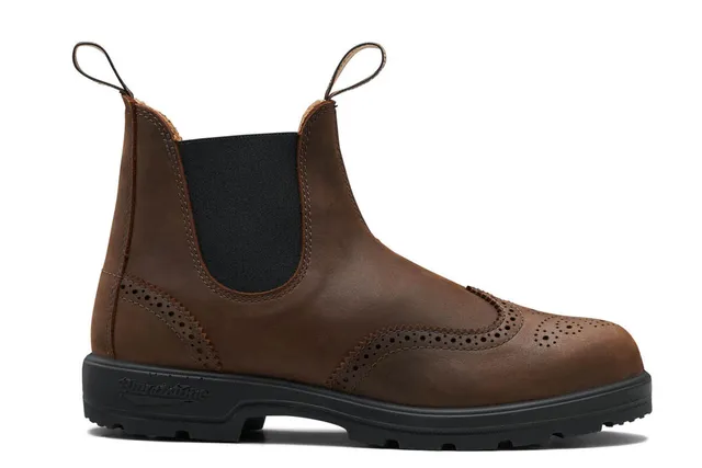 blundstone-2444-brogued-antique-brown-classic-chelsea-nubuk image 1