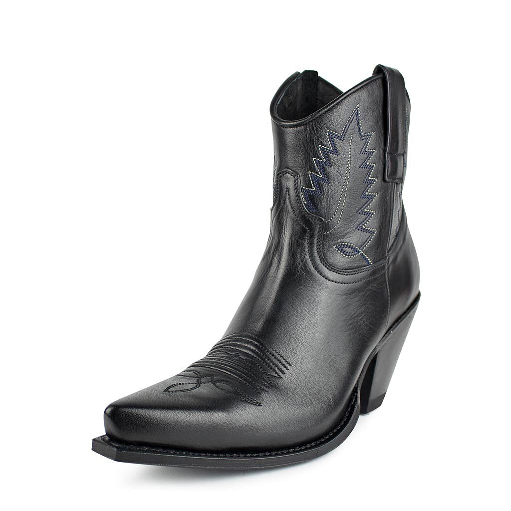 sendra-boots-10779-gorca-salvaje-negro-stiefelette-mit-7-5-cm-absatz image 2