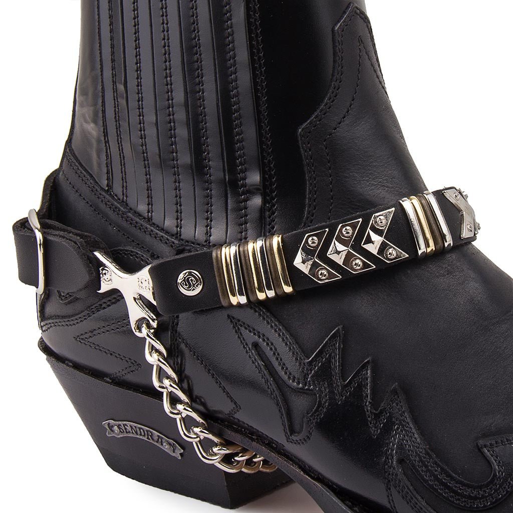 sendra-boots-arnes-48-negro-stiefel-harness-leder-schwarz image 3