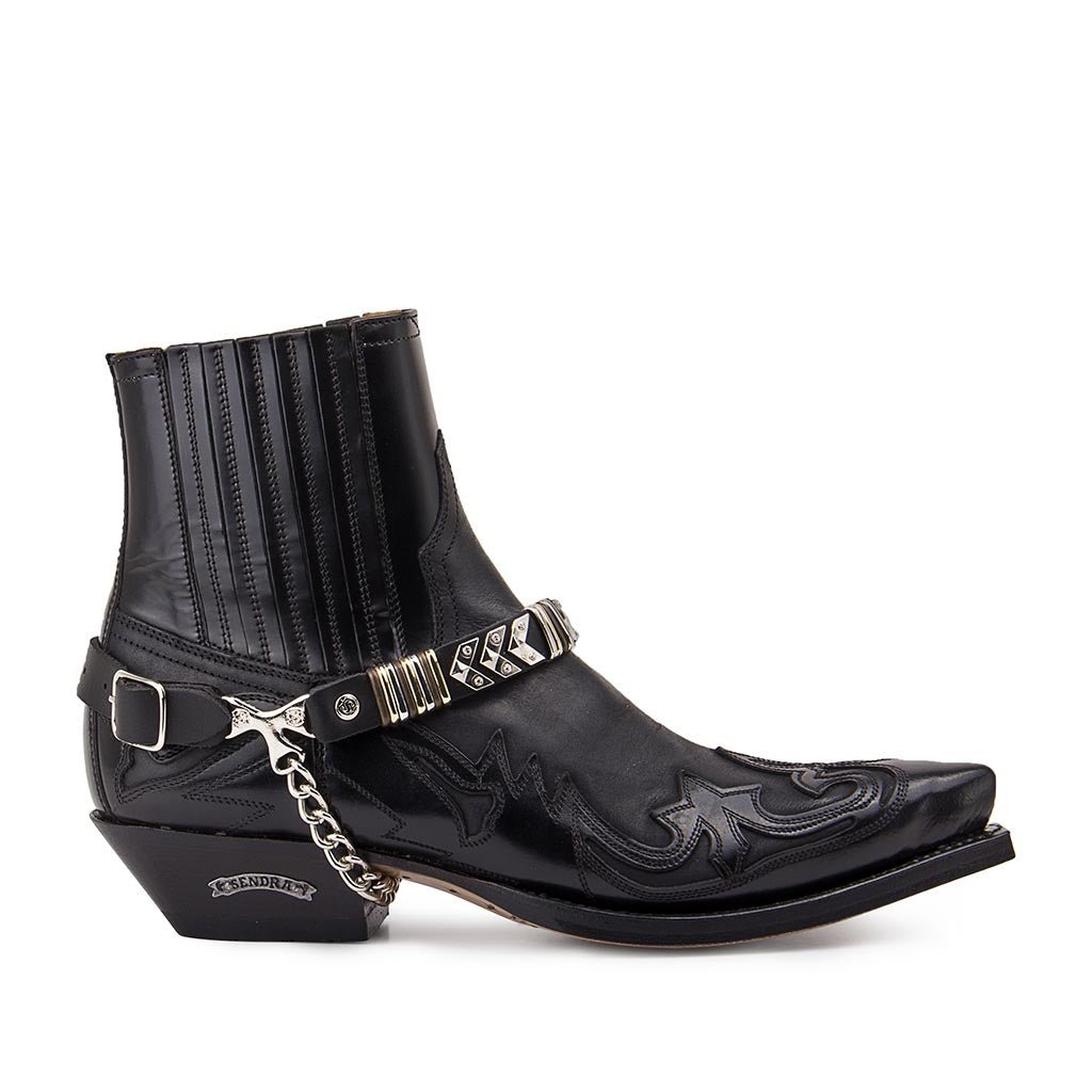 sendra-boots-arnes-48-negro-stiefel-harness-leder-schwarz image 2