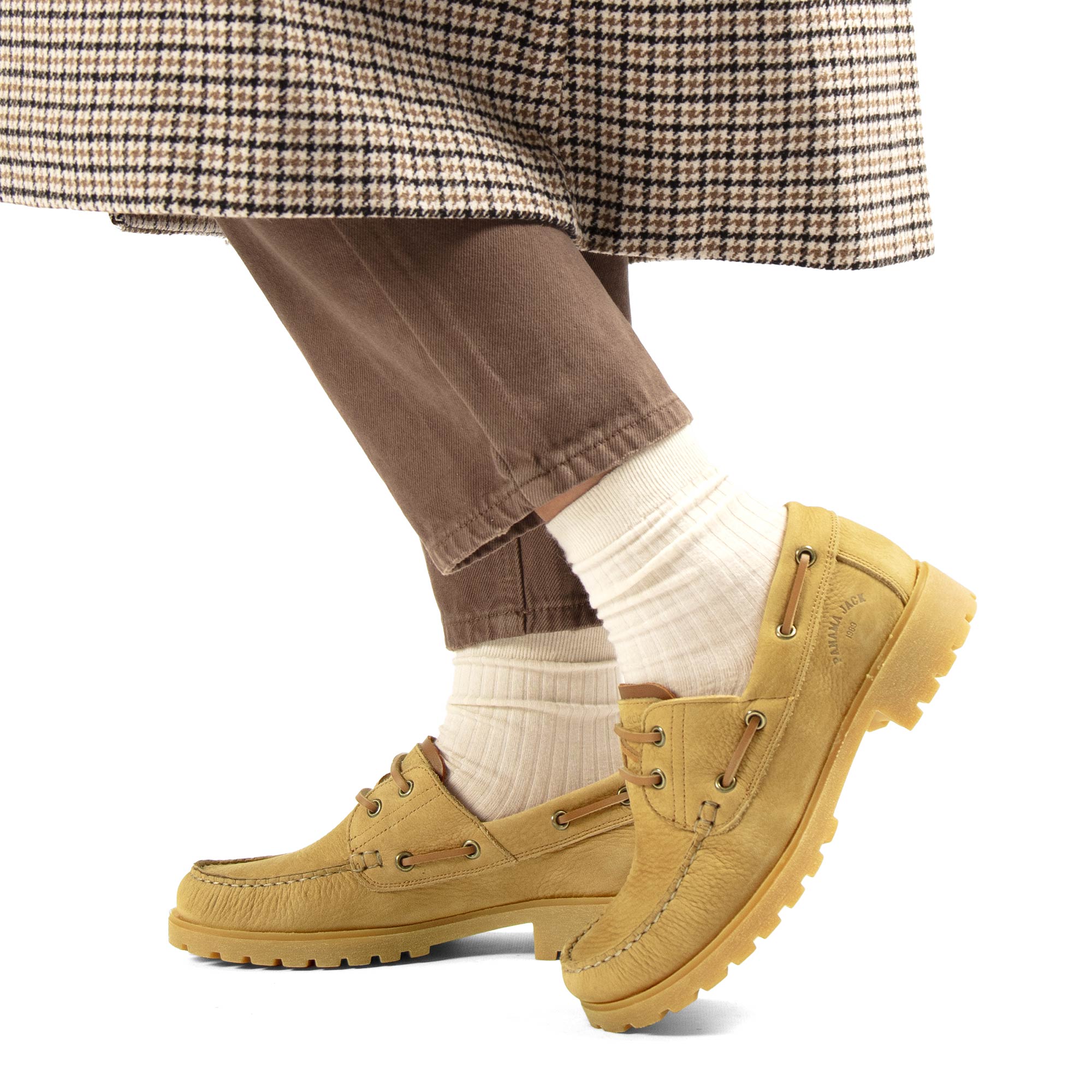 panama-jack-boat-b5-damen-bootsschuh-nobuck-ocre-waterproof image 2