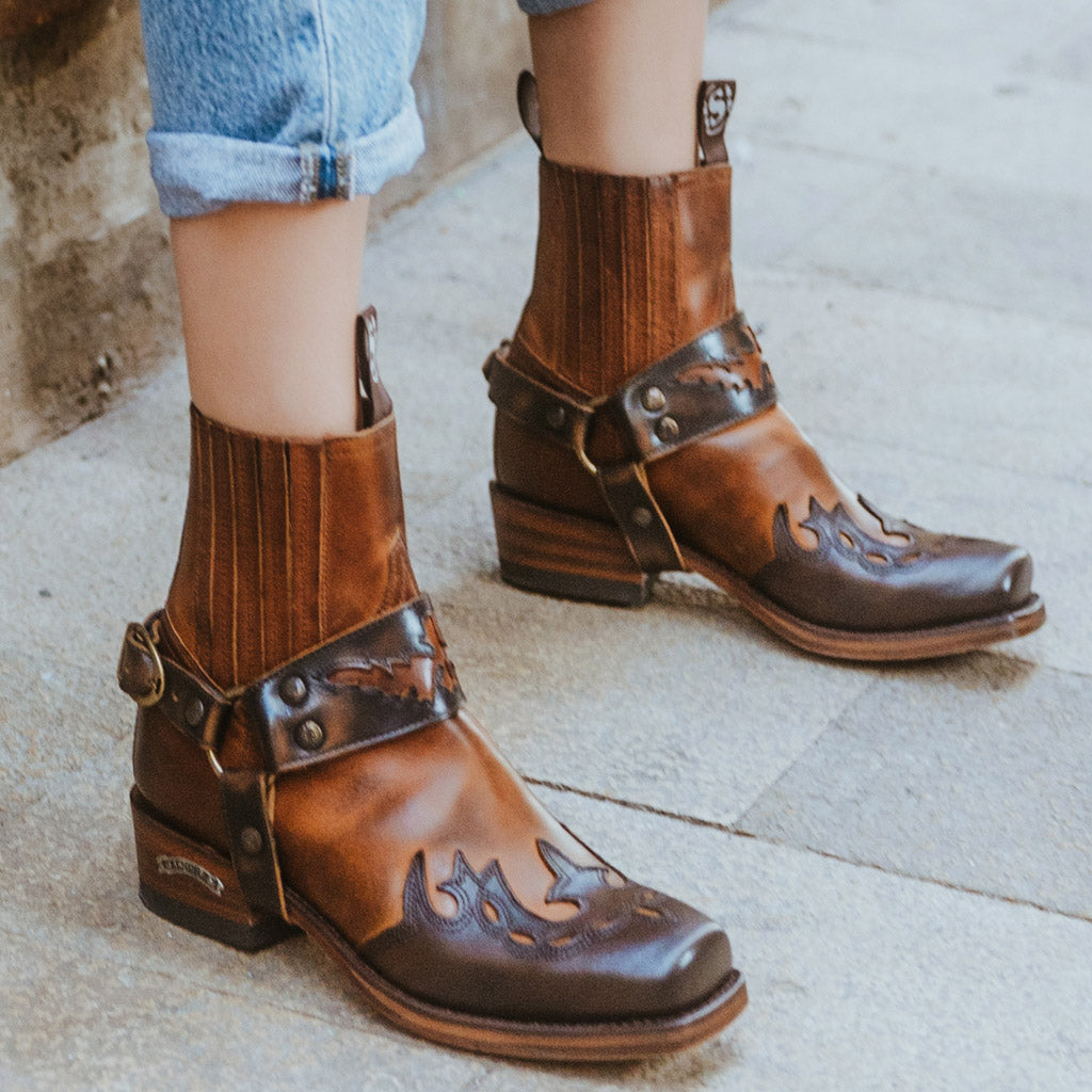 sendra-boots-7811-blues-britnes-unisex-biker-boots-braun image 8
